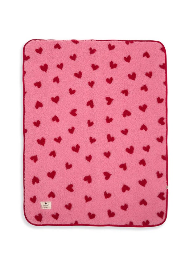 Alwero X Salty bubble gum heart deken