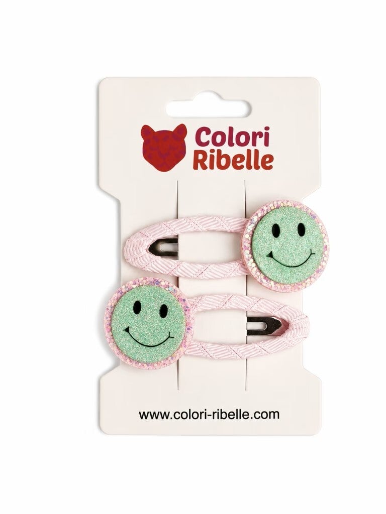 Colori Ribelle: Haarspeldjes smiley mint
