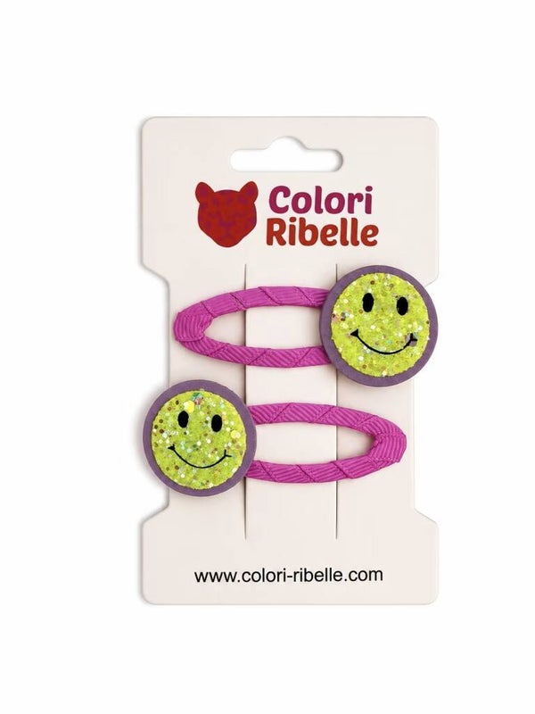 Colori Ribelle: Haarspeldjes smiley paars