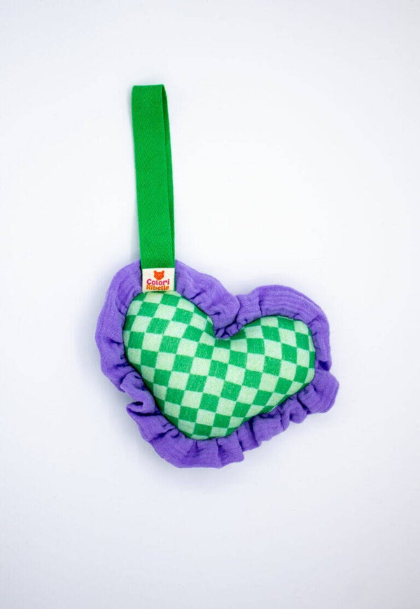 Colori Ribelle: Speenknuffel heart green block