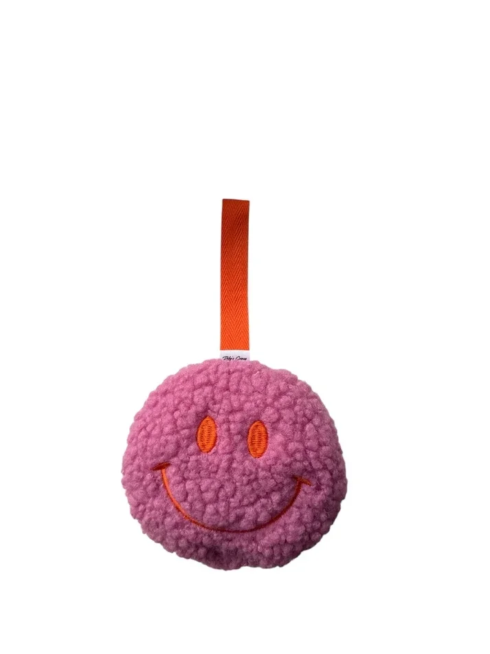 Ruby's corner: Speenknuffel smiley teddy roze