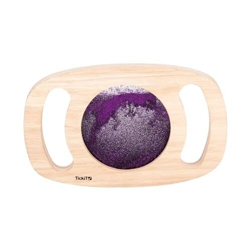Tickit: Houten glitterpaneel paars