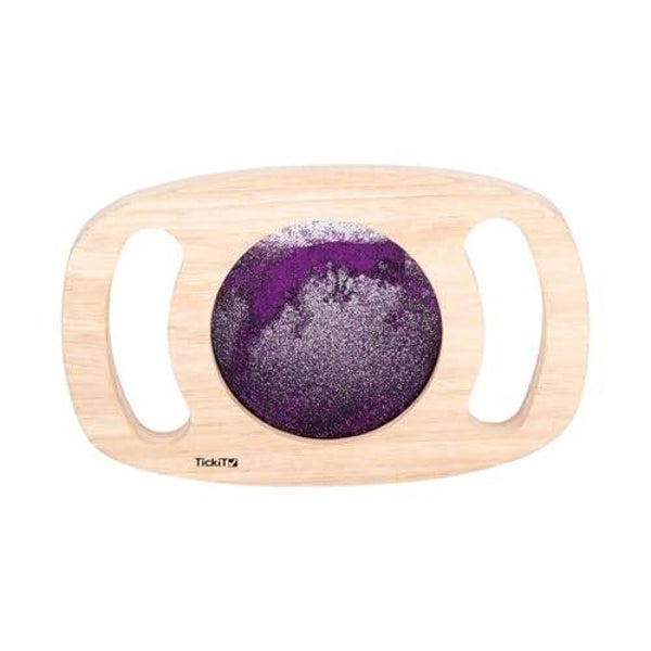 Tickit: Houten glitterpaneel paars