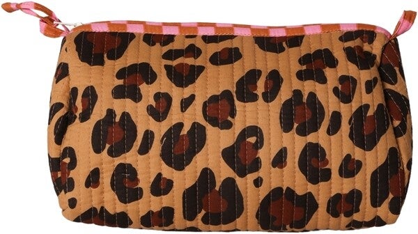Au Maison: toilettas leopard/roze
