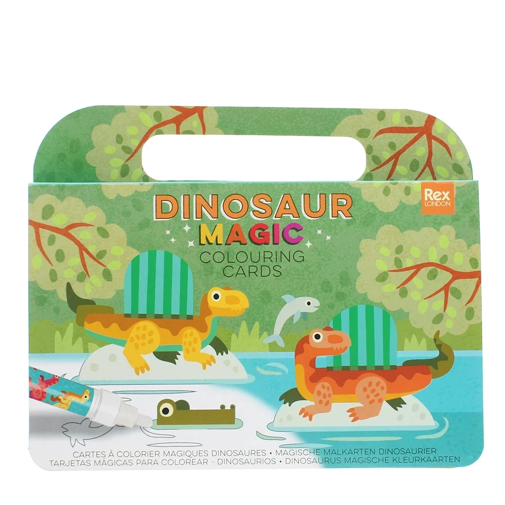 Rex London: Magische waterverfkaarten - Baby-dino's