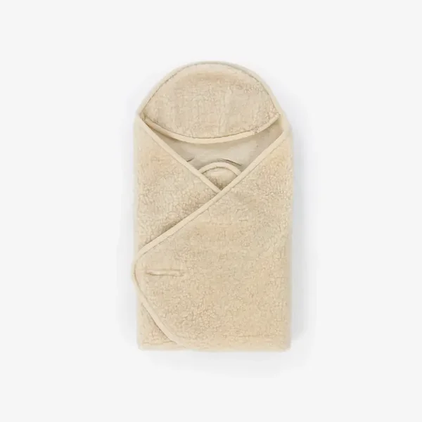 Kico label: Wikkeldeken met maxi-cosi openingen naturel