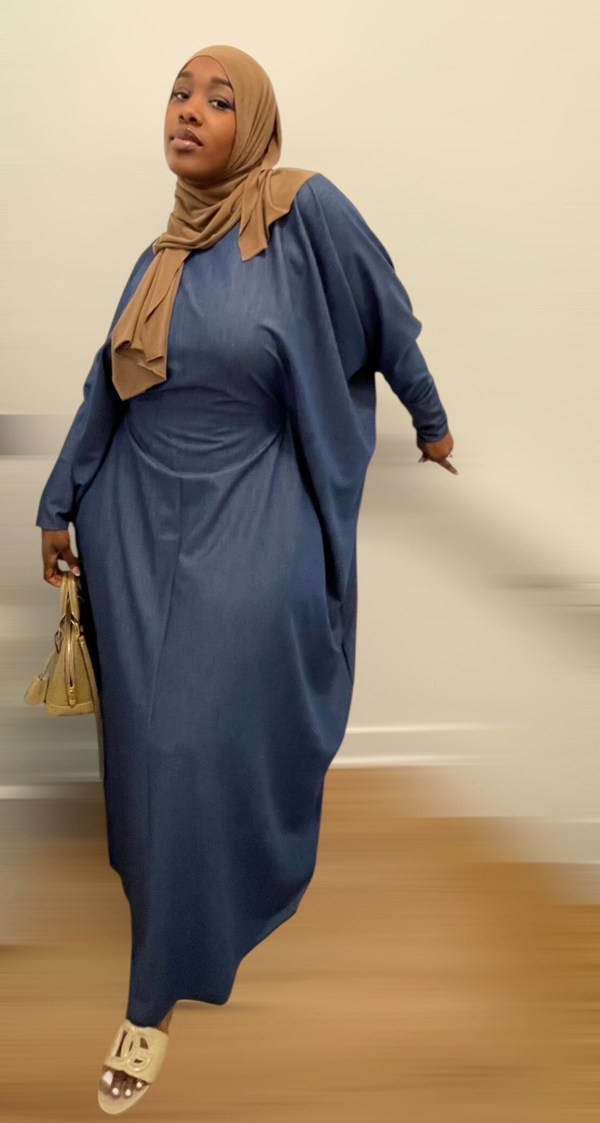 Denim Abaya Set