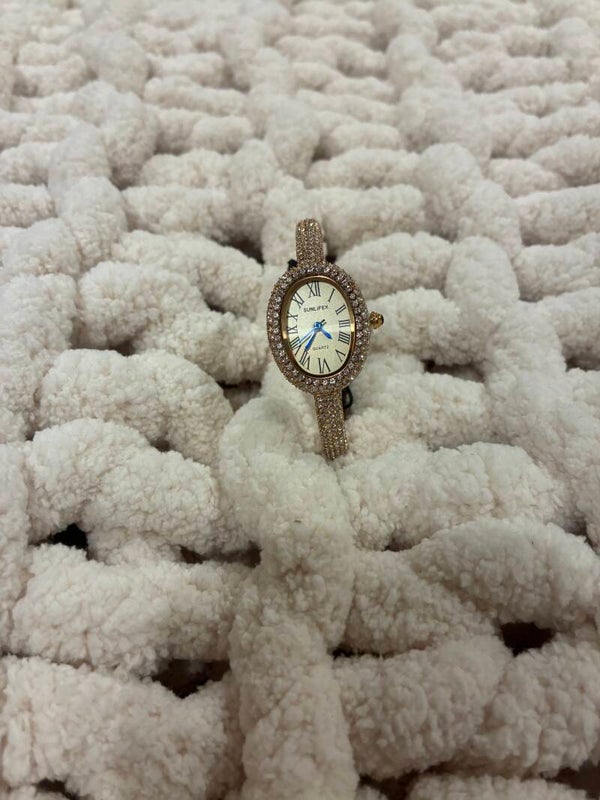 Gold diamond watch