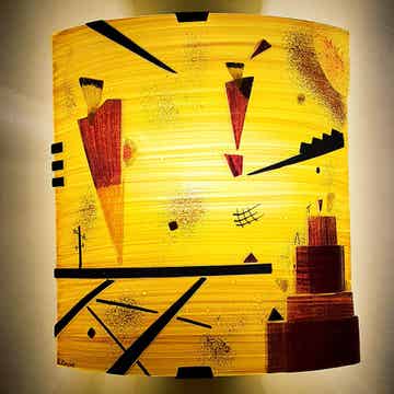Applique murale Structure Joyeuse d'après Kandinsky
