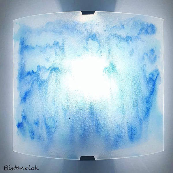 Applique murale Vague de bleus