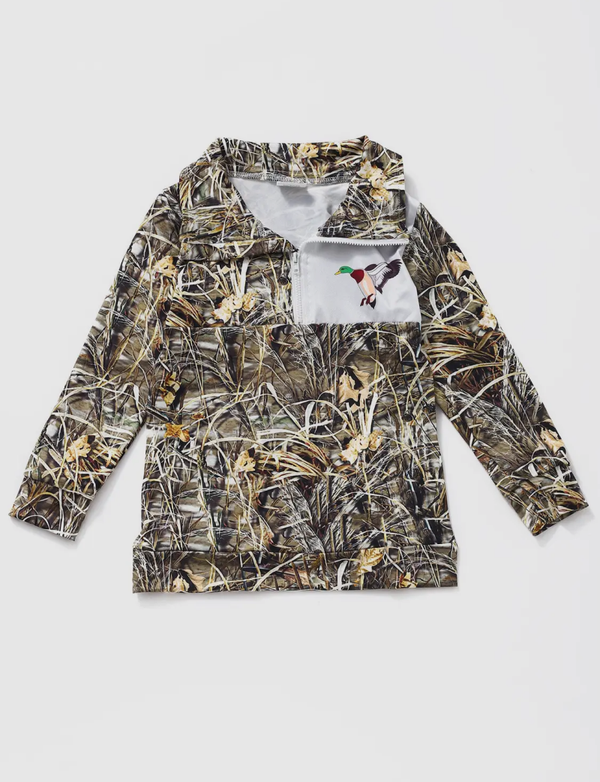 Camo Half-Zip Onesie