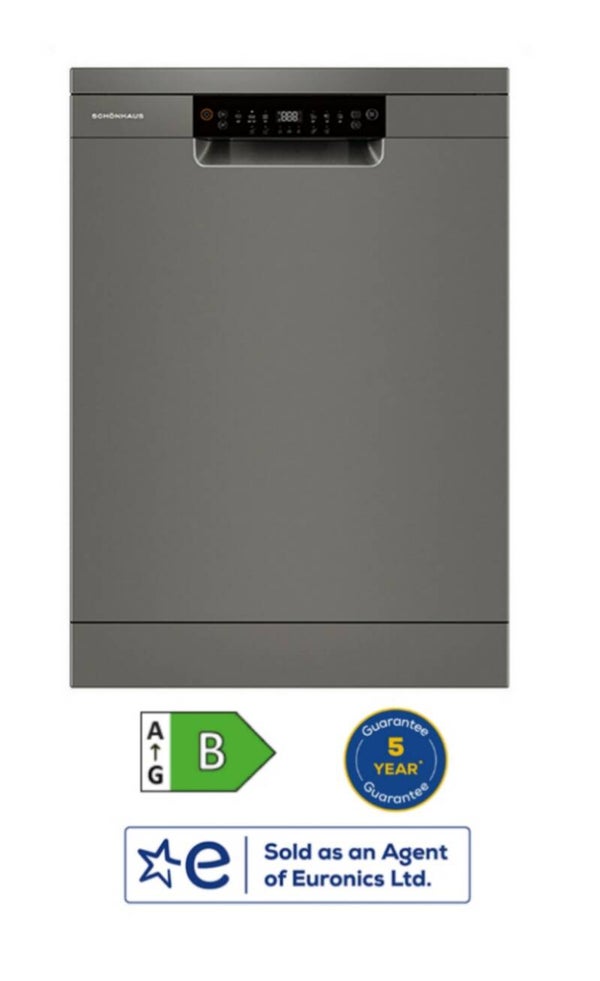Schonhaus DWSF0115FSBG Dishwasher in Graphite - 15 Place Settings