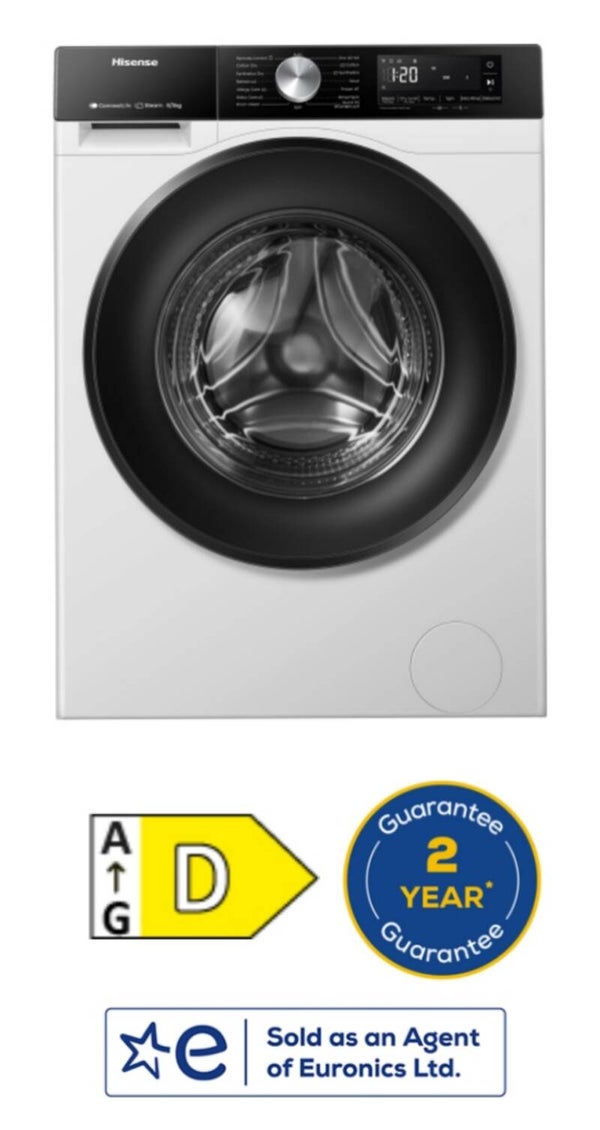 Hisense WD3S8043BW3 WiFi-enabled 8kg/5kg 1400 Spin Washer Dryer - White