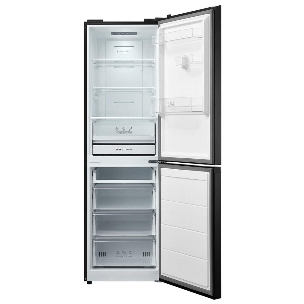 Midea MDRB379FGD30 54.7cm 60/40 Total No Frost Fridge Freezer - Black