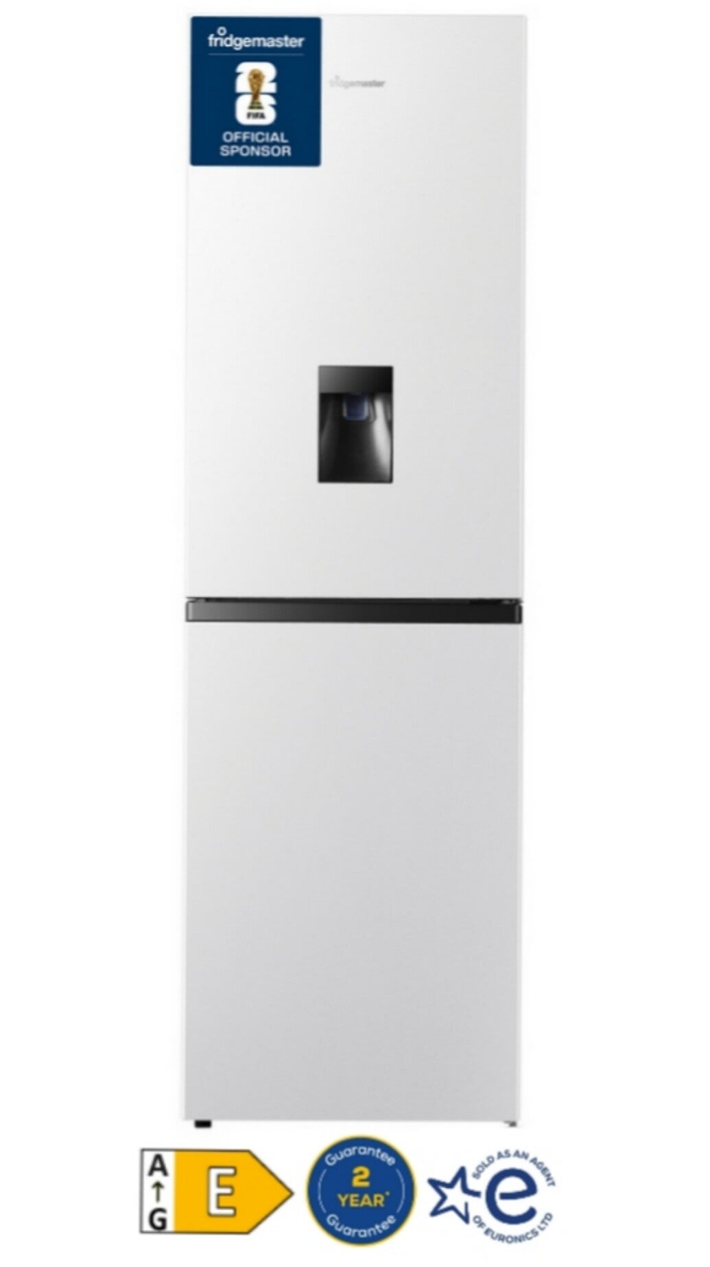 Fridgemaster MC55240DE 50/50 Non-Plumbed Freestanding Fridge Freezer – White