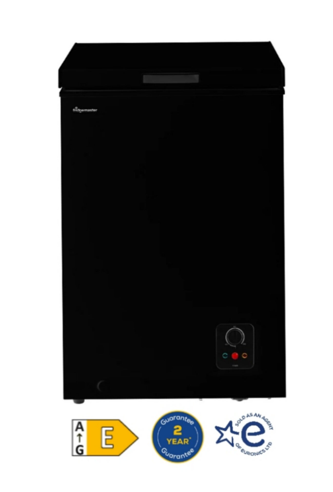 Fridgemaster MCF96EB - 95 Litres Chest Freezer - Black