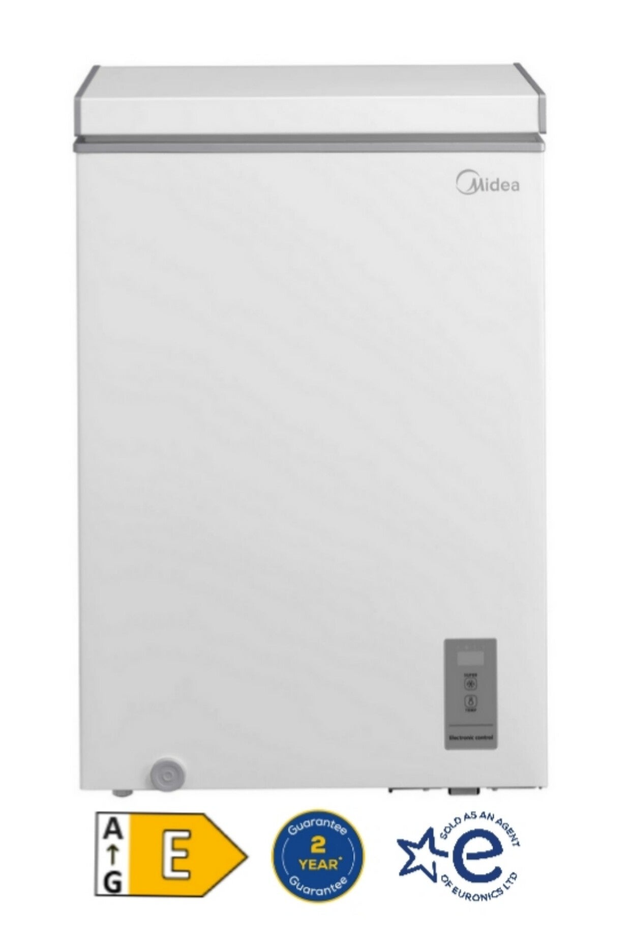Midea MDRC154FZE01 99 Ltr Chest Freezer - White