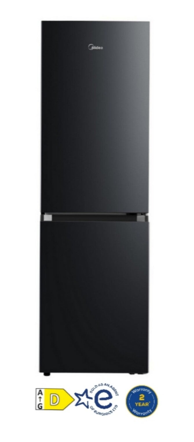 Midea MDRB379FGD30 54.7cm 60/40 Total No Frost Fridge Freezer - Black