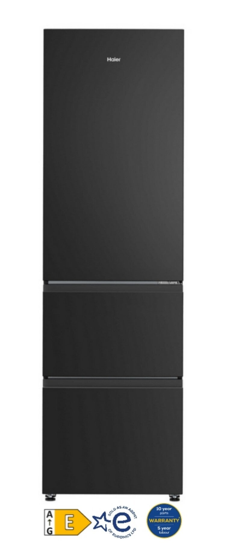 Haier HTR3518ENMTK 60/40 Fridge Freezer - Black