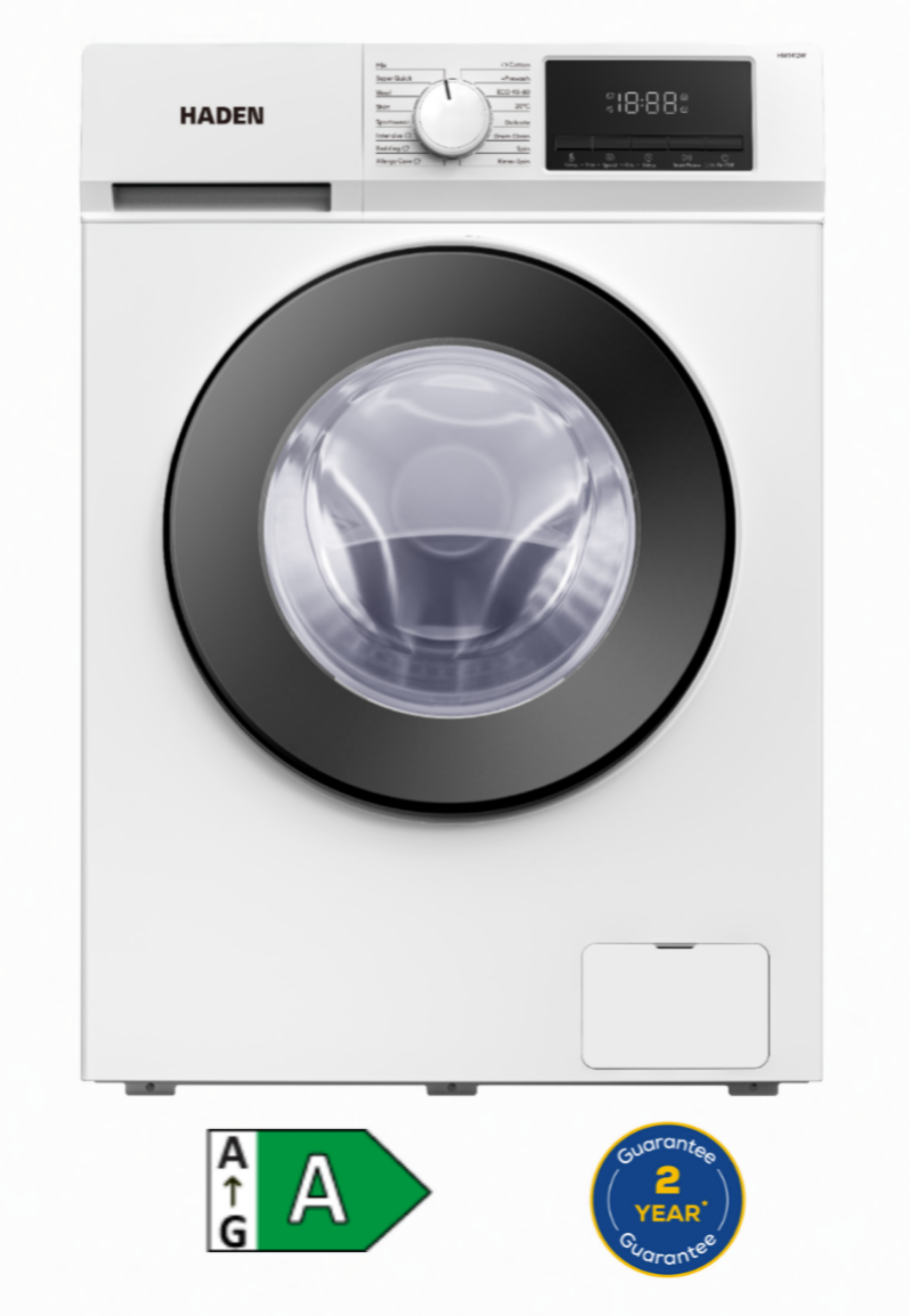 Haden HW1412W 12KG 1400 Spin Washing Machine White