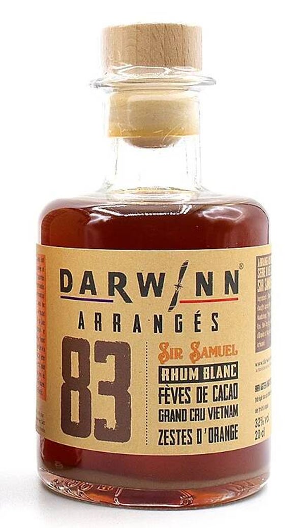Darwinn N°83 SIR SAMUEL Fèves de Cacao Grand Cru du Vietnam / Zestes d'Orange