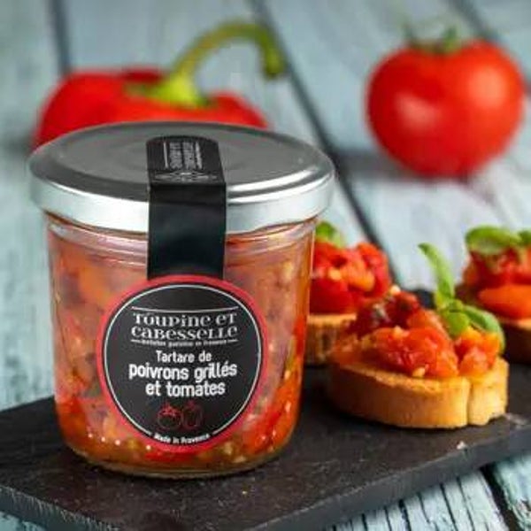 TARTARE DE POIVRONS GRILLES ET TOMATES