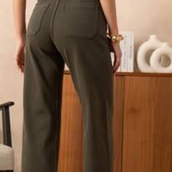 Jean arisa poches plaquées