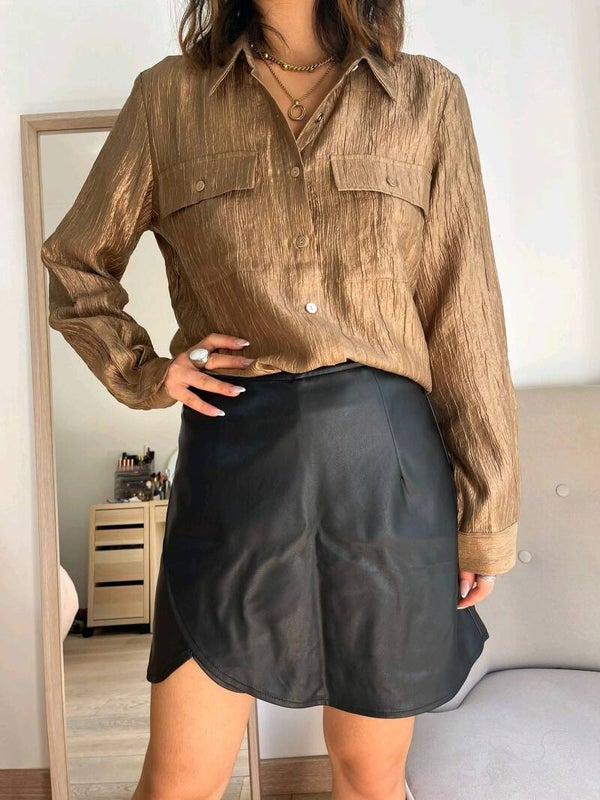 Chemisier marron claire