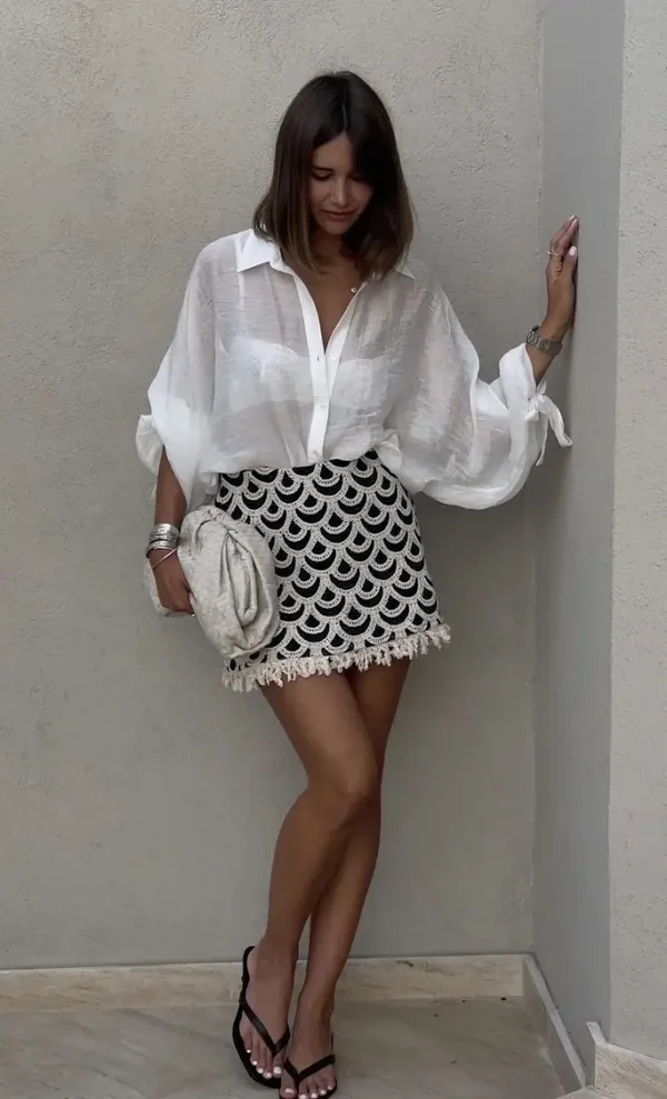 Jupe en crochet