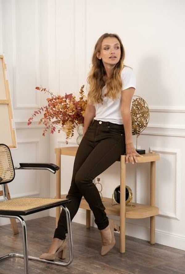 Pantalon marron push up