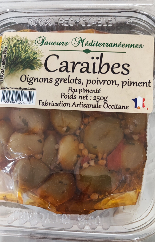 Olives caraibes barquette 250g