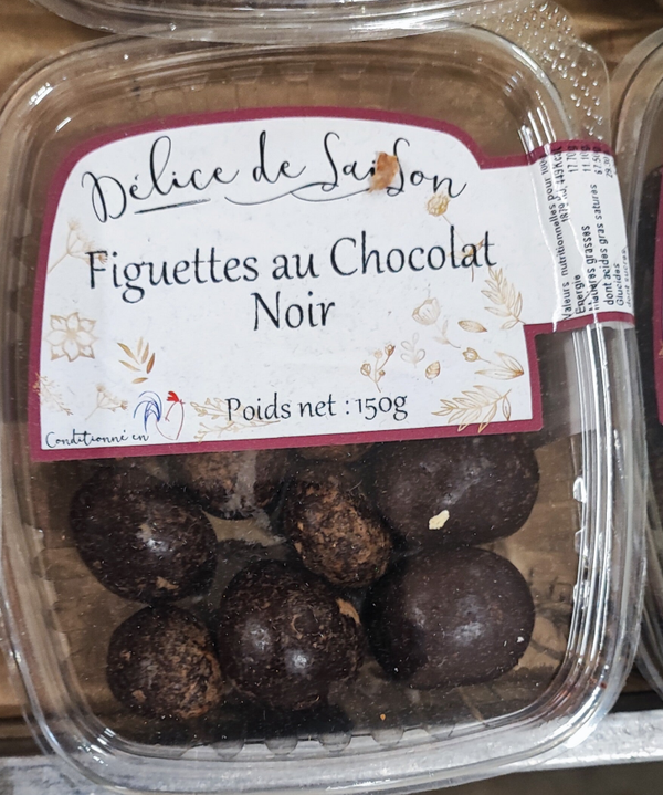 Barquette Figuettes au chocolat noir