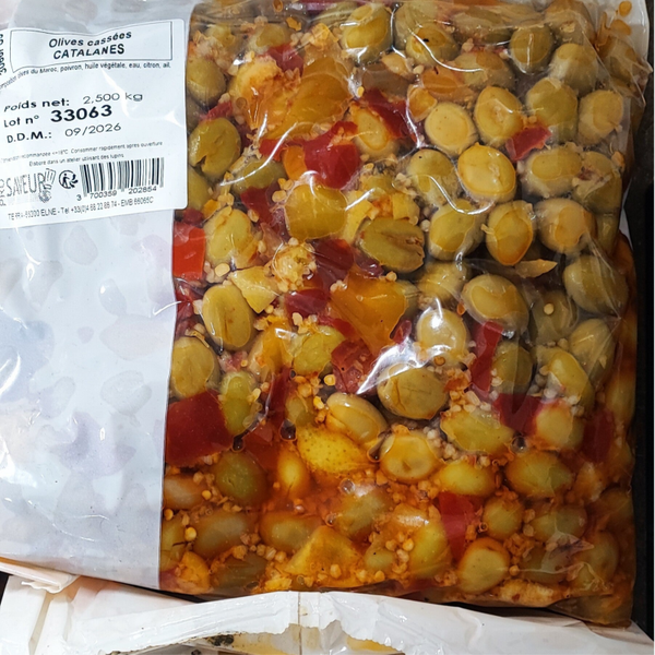 Olives cassées à la catalane 2.5kg