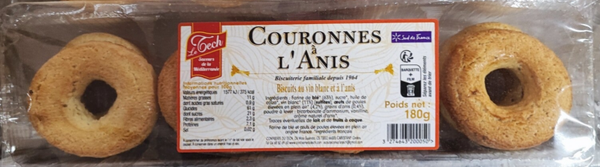 Barquette Couronnes à l'anis