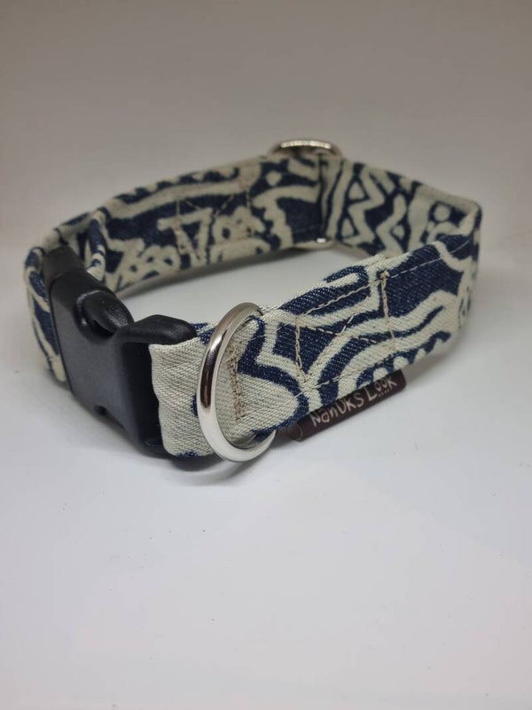 Halsband Denim Look