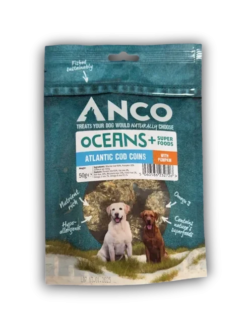 Anco Oceans+ Atlantic Cod Coins with Cranberry 50g