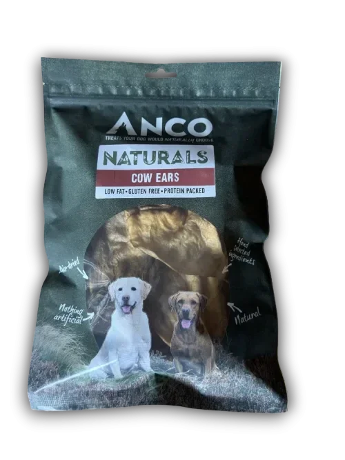 Anco Naturals Cow Ears 8pk