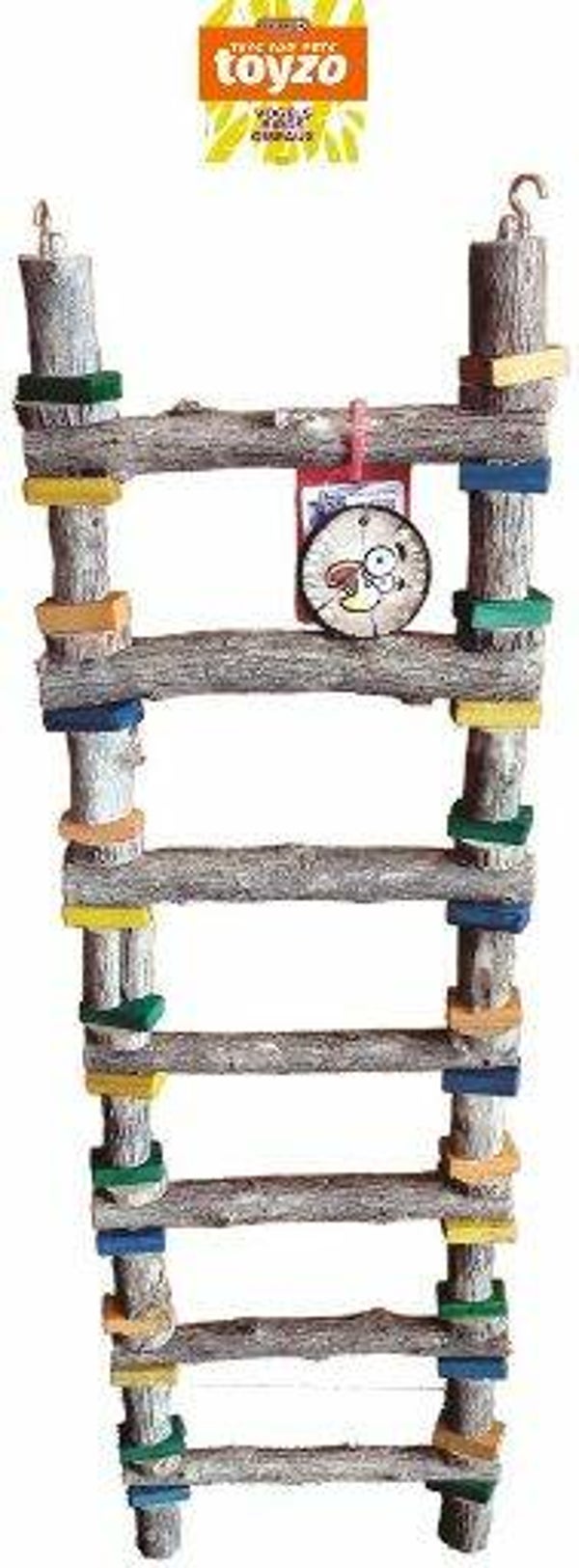 LADDER 7 TREDEN HOUT 74CM