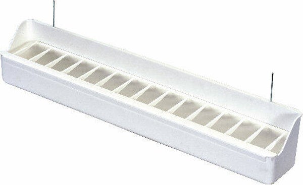 VOLIERE EETBAK WIT + ROOSTER - 39CM