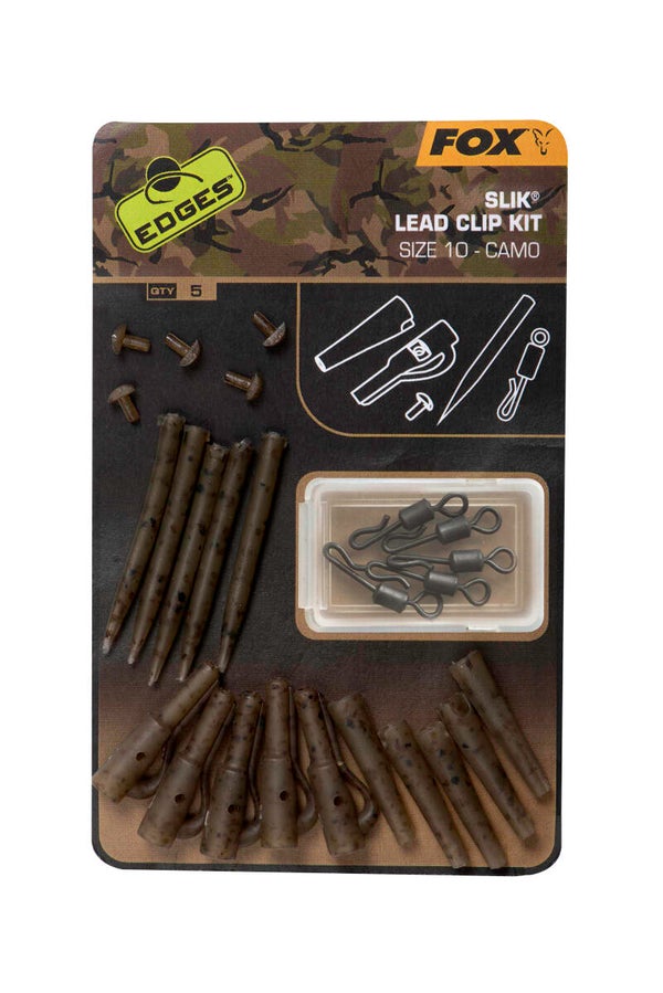 FOX EDGES CAMO SLIK LEAD CLIP KLT SIZE 10 X 5