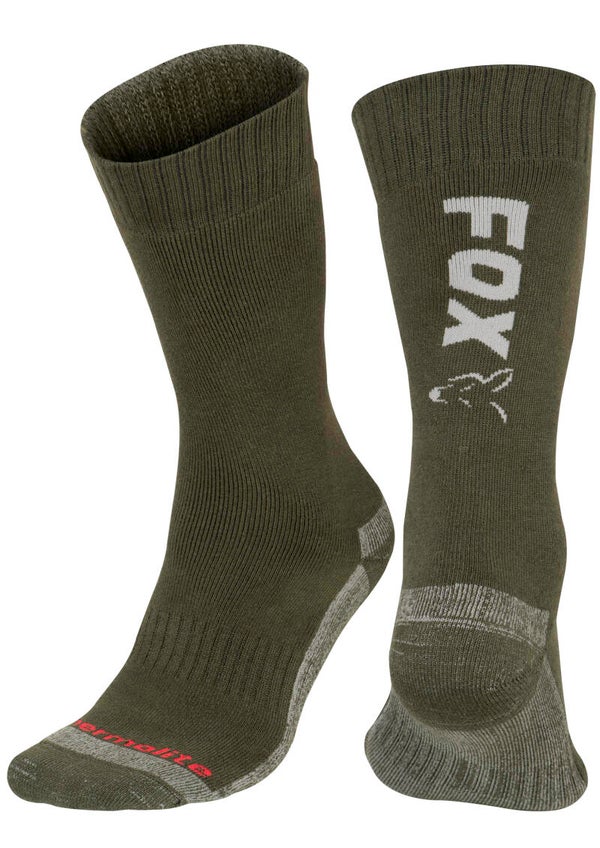 FOX GREEN/SILVER THERMOLITE LONG SOCK 10 - 13 (EU 44-47)