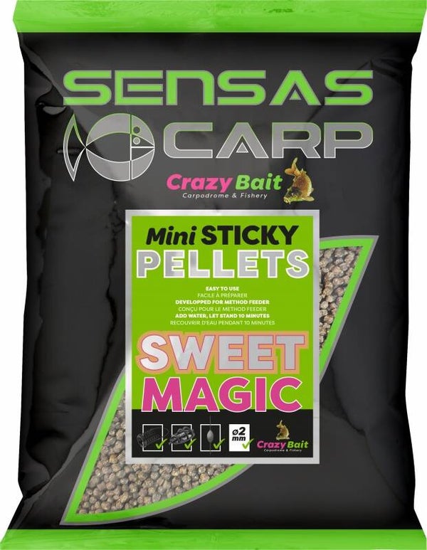 SENSAS MINI STICKY PELLETS SWEET MAGIC 700G (44786)