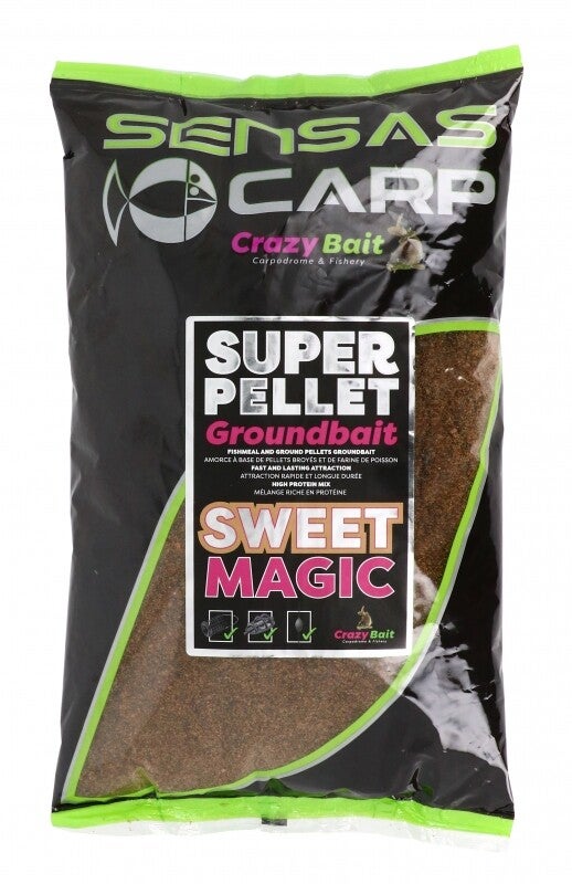 SENSAS SUPER PELLET GROUNDBAIT SWEET MAGIC 1KG