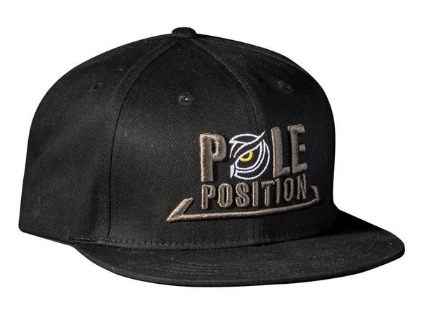 POLE POSITION FLAT CAP BLACK