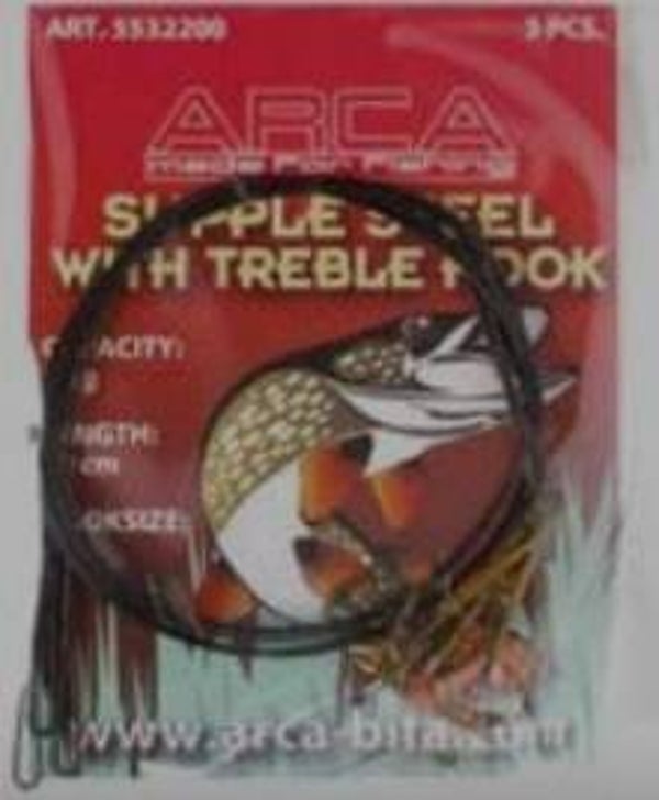 ARCA SUPPLE STEEL TREBLE HOOK