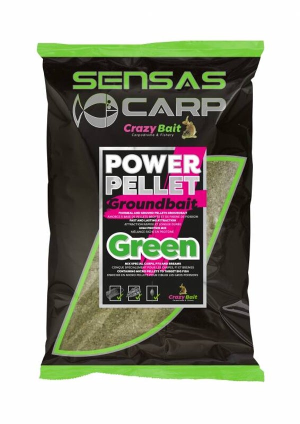 SENSAS UK POWER PELLET PLUS GREEN 2KG