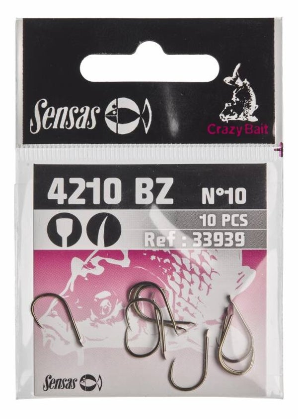 SENSAS HAKEN CRAZY BAIT BARBLESS 4210