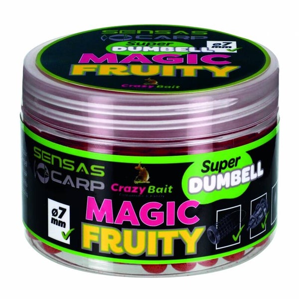 SENSAS SUPER DUMBELL 7MM MAGIC FRUITY 80GR