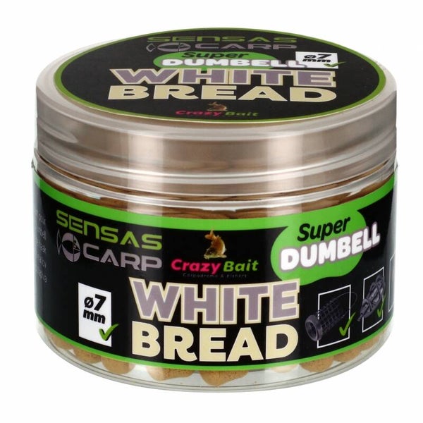 SENSAS SUPER DUMBELL 7MM WHITE BREAD 80GR
