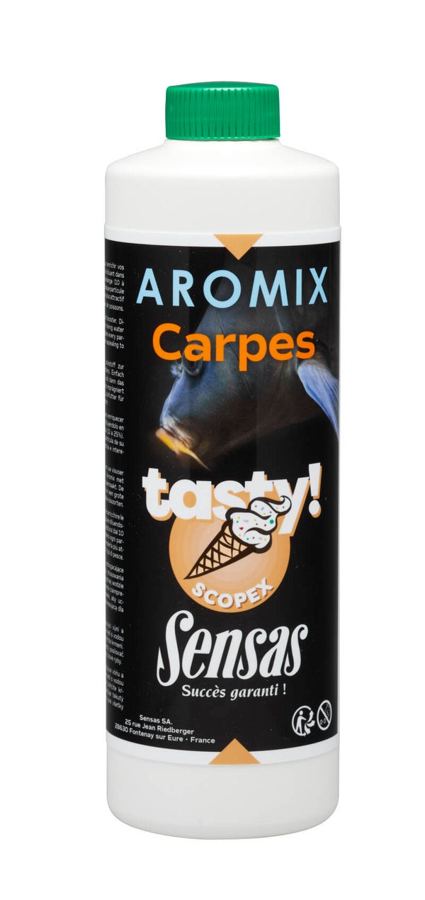 SENSAS AROMIX CARP TASTY SCOPEX 500ML